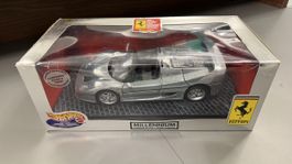 Hot Wheels Ferrari F50, 1:18, Silber, Millennium Edition
