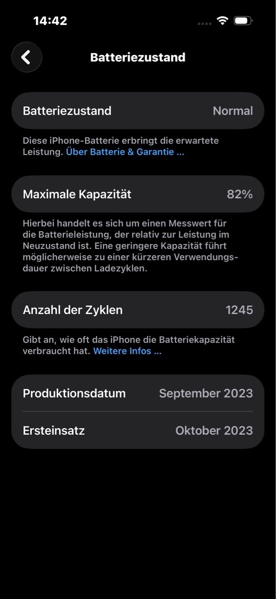 Apple Handys / Smartphones: Iphone 15 Pro, 256GB, schwarz – Gebraucht aus Niederurnen von ric_f97d 3