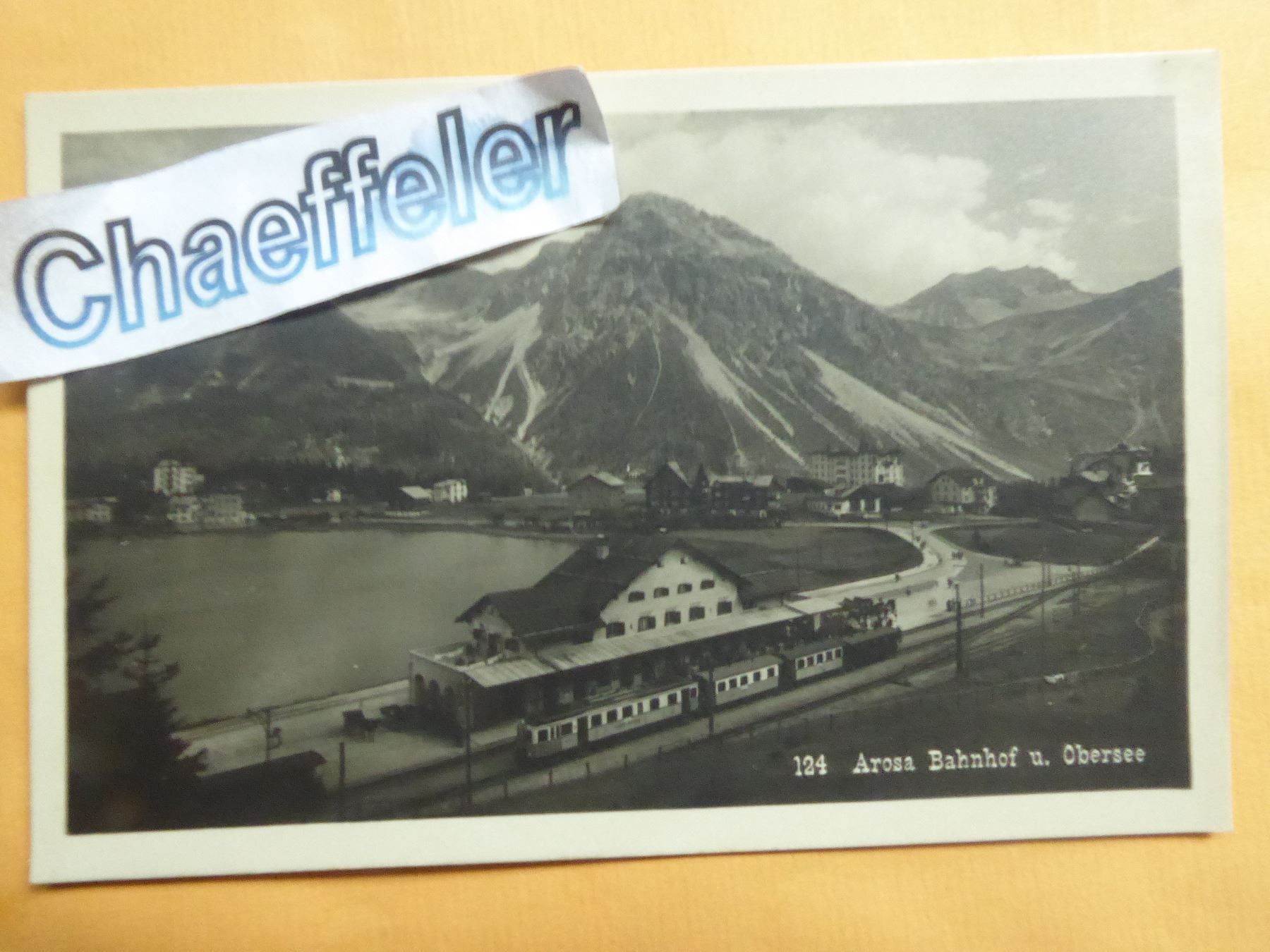 Cartes postales: 1245 Arosa Bahnhof und Obersee – Neuf (Voir description) à Zürich par Chaeffeler