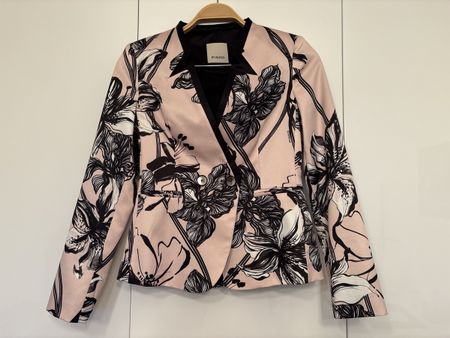 Pinko Blazer, Gr. D34, hellrosa mit Blumenmuster, Top!