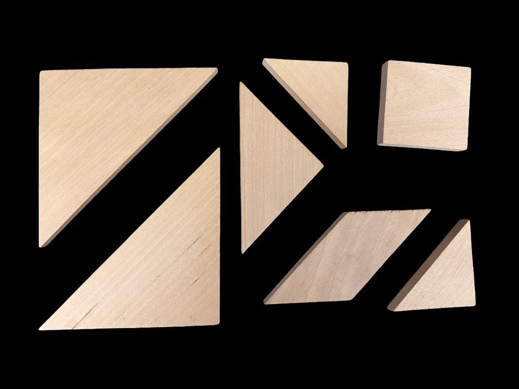 Puzzles: Holzpuzzle "Tangram", 7 Teile – Gebraucht aus Hünenberg von Restwert_Zug 1