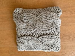 Zierkissen grau 40 cm