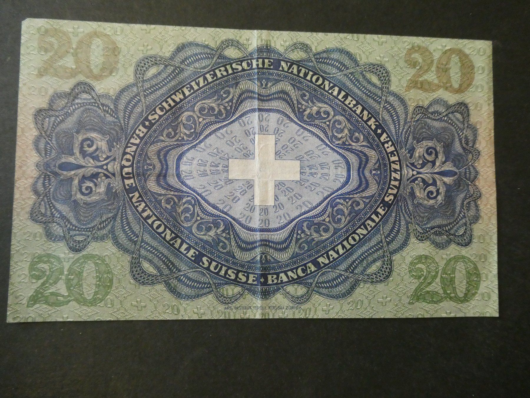 Banconote: Schweiz 1951, 20 Franken – Usato da Hinterforst venduto da rohusri 3