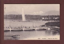 GENEVE - Rade et Jet d'Eau - 1910