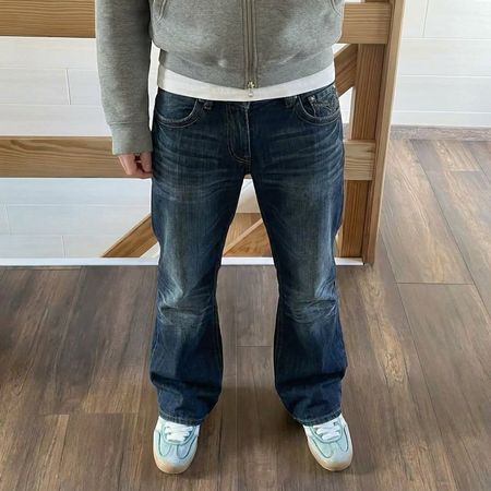 Unbrandet Vintage Washed Jeans Black