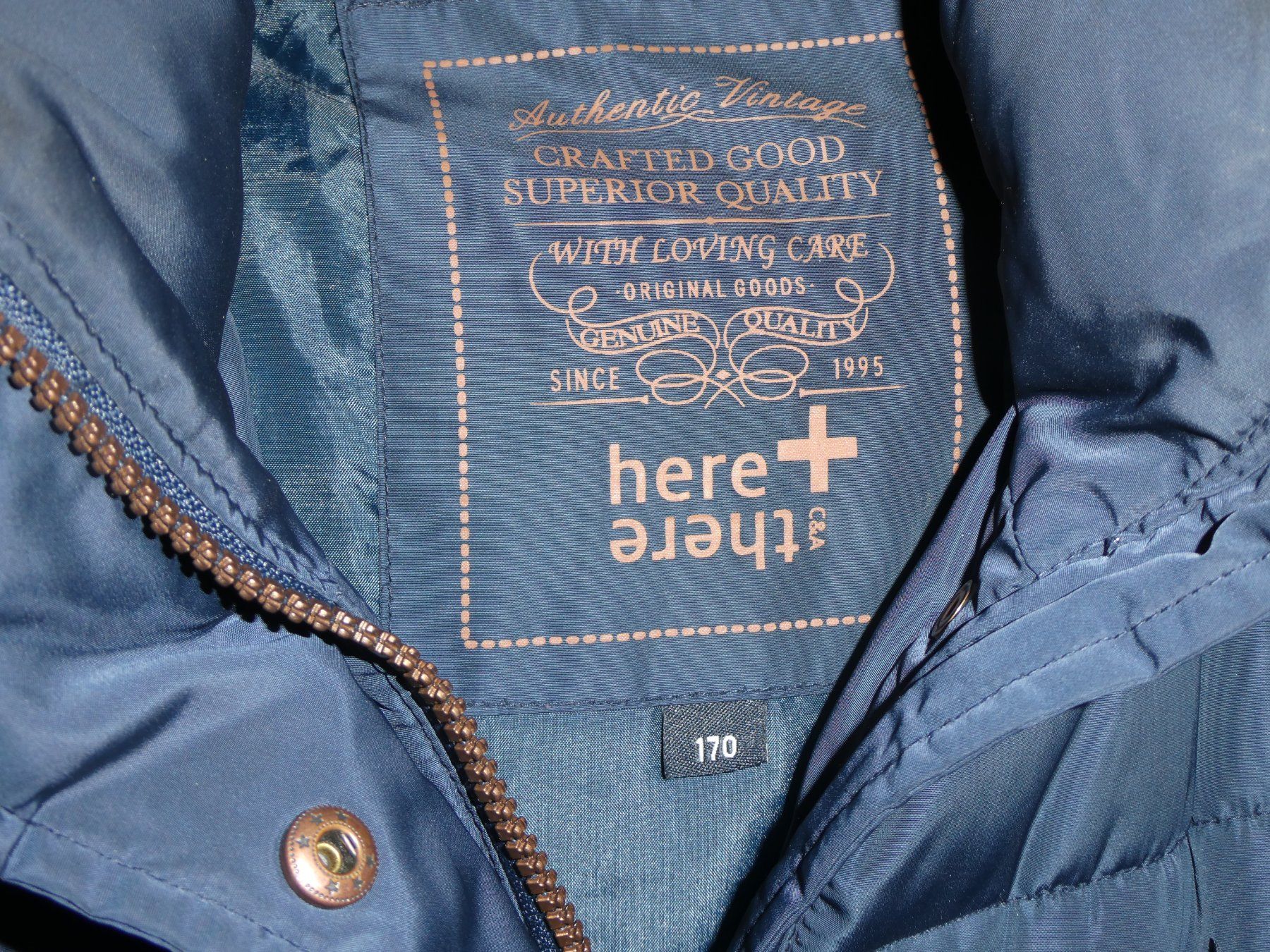 Jacken & Mäntel: Winterjacke, dunkelblau, Grösse 170 mit Gürtel – Gebraucht aus Mels von KOSL 5