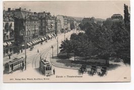 ZÜRICH Theaterstrasse - Strassenbahn, Tram
