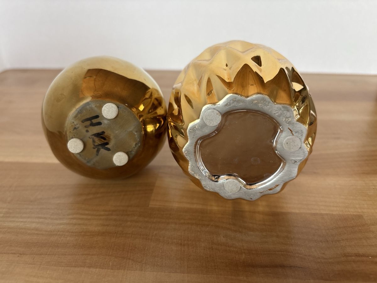 Vasi & Recipienti: 2 Vasen Keramik / gold farbig – Usato da Rümlang venduto da SchumBru10 2