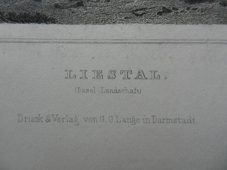 Gravures: Liestal Basel Landschaft Rohbock – D'occasion à Risch par Antikfee 2