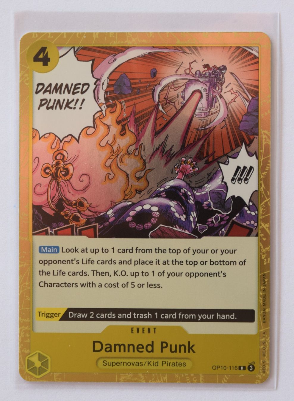 Bandai Carte collezionabili: One Piece Damned Punk OP10-116 R – Usato da Lugano venduto da VlaseCard