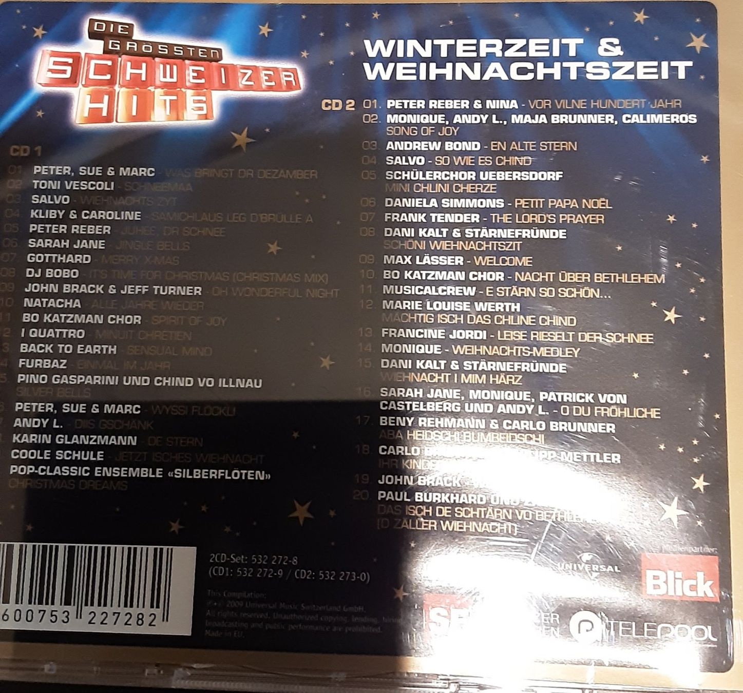 CD: Die grössten Schweizer Hits Winterzeit & Weihnachtszeit CD – Usato da Bremgarten AG venduto da musiccollector 1