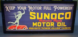 Belle enseigne lumineuse Sunoco USA