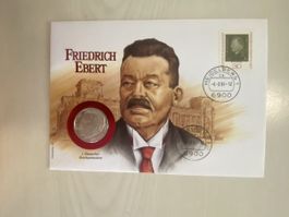 Numisbrief mit Silber 5 DM Münze 