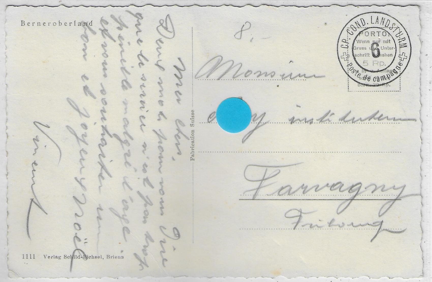 Cartoline postali: Panorama Brienzersee vom Harder-Kulm aus – Usato da Ettingen venduto da Kartenplanet 1