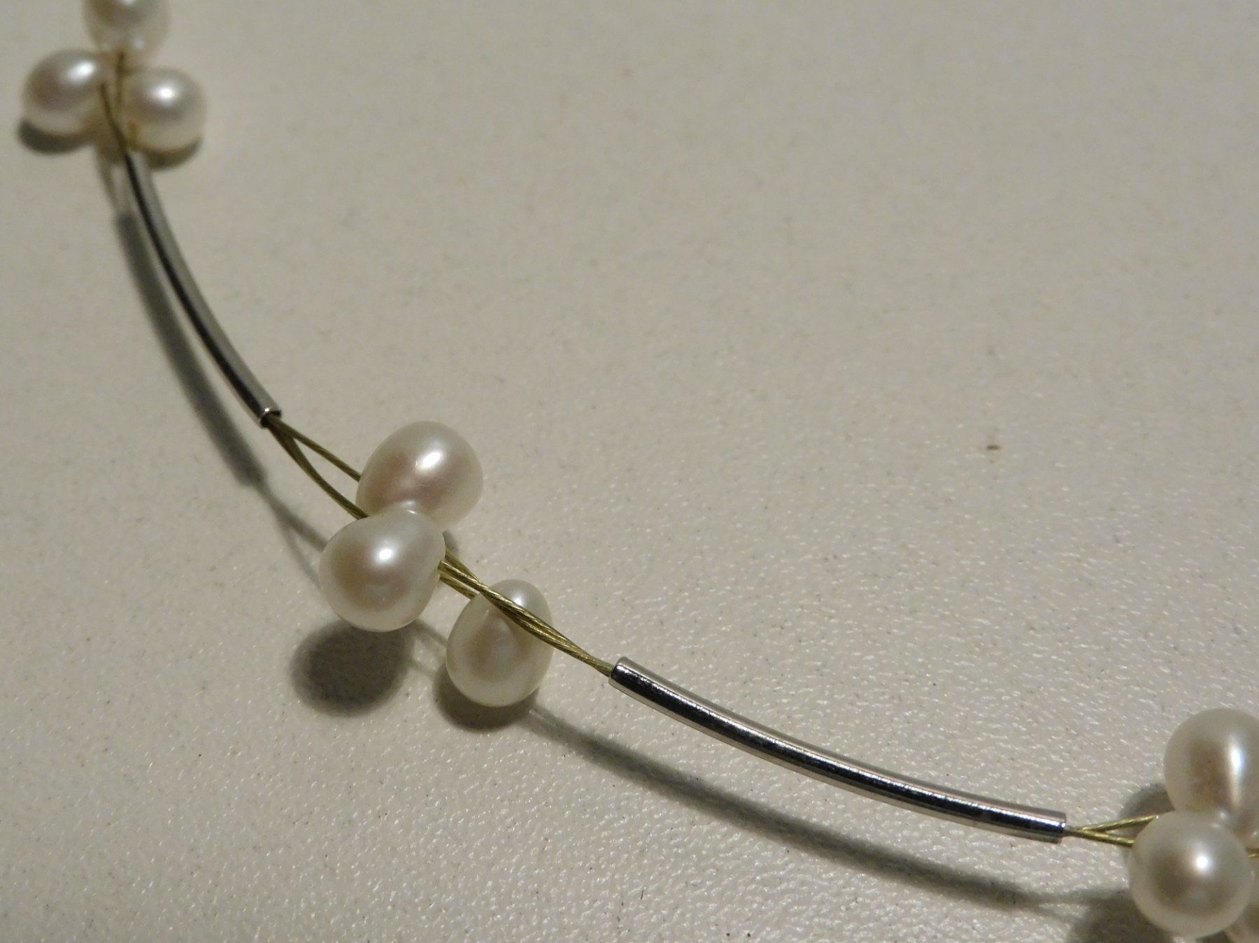 Catenine: Schmuck Perlenkette - Perlenkette denke Süsswasser – Usato da Sursee venduto da 76 4