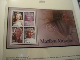 Liberia Block Zusammendruck **, Marylin Monroe