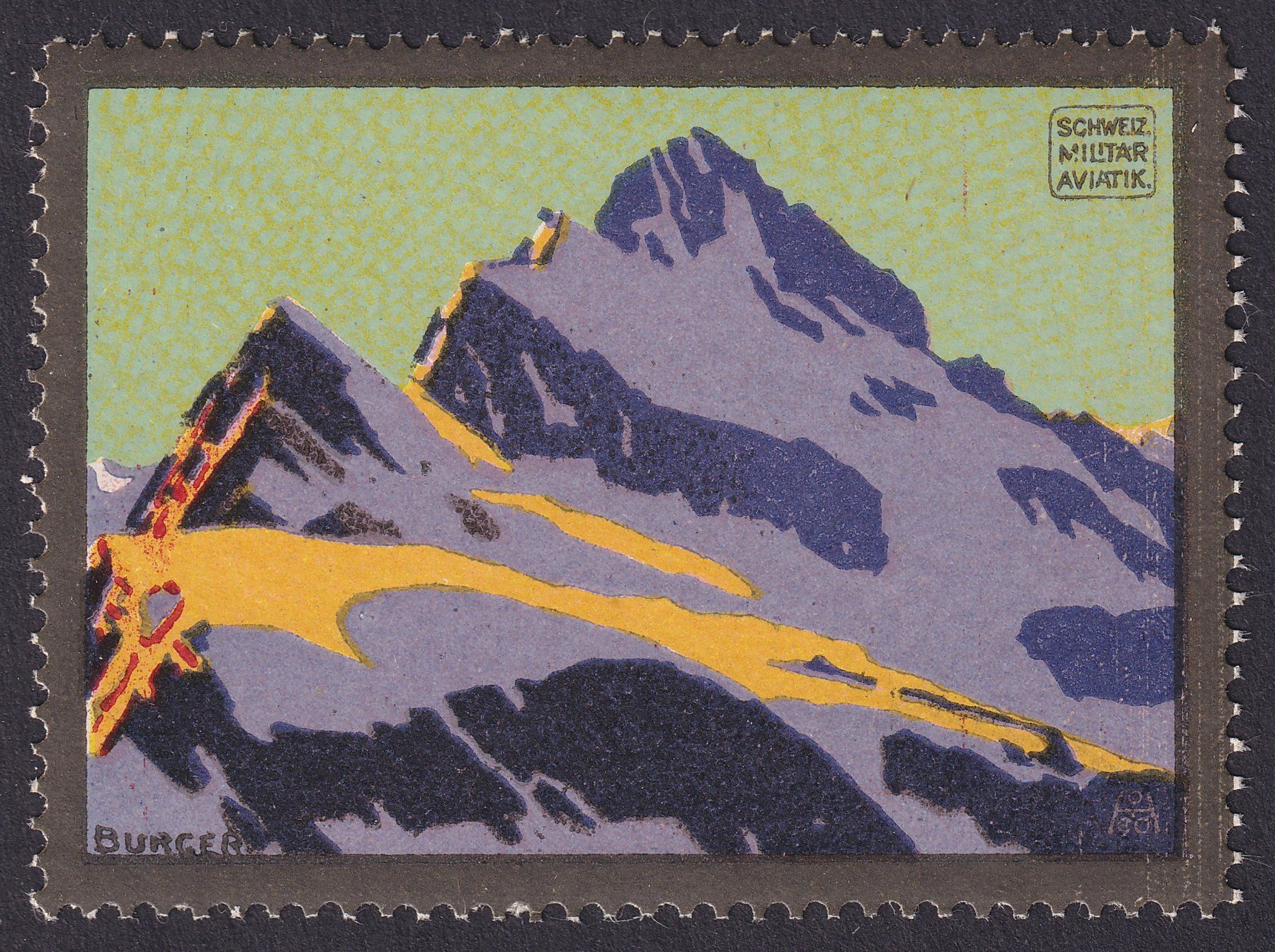 Tutti i francobolli: Flugspende Vignette 1913.1C Type I postfrisch ** – Usato da Ebikon venduto da SilvioFreund