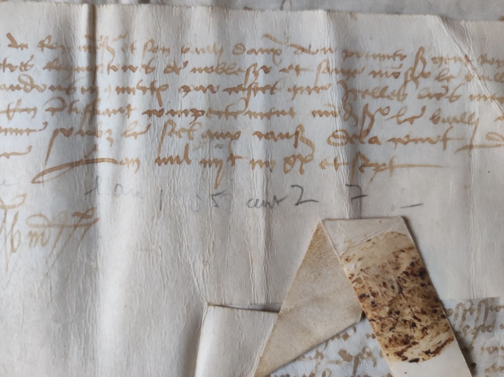Dokumente: MANUSKRIPTE - URKUNDE 1527 – Gebraucht aus Goldach von Gaip 5