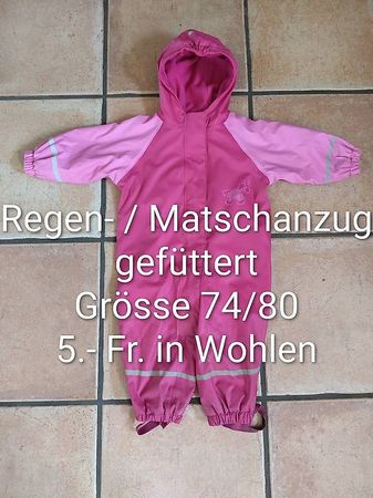 Regenanuug, Matschanzug Grösse 74/80