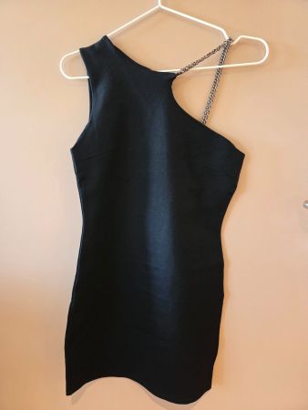Elegantes schwarzes Abendkleid von Topshop – Grösse 38 – Neu