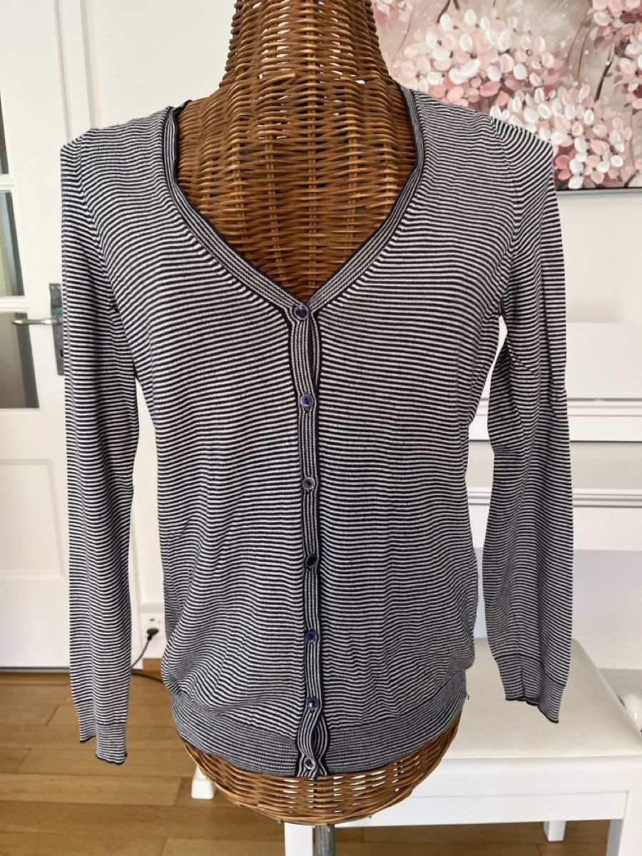 Esprit Giacche: Leichtes Jäggli, blau/weiss, Esprit, S – Usato da Solothurn venduto da Bobesch08