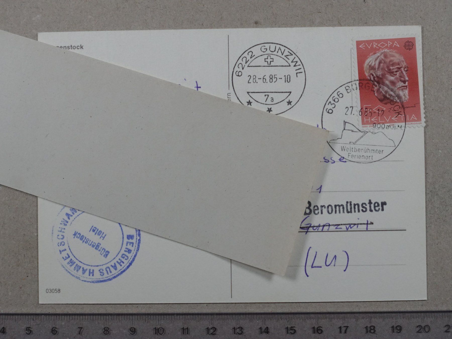 Cartes postales: Bürgenstock, 1985 – D'occasion à Lenzburg par fh1 1