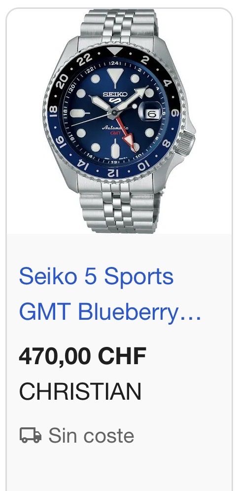Seiko Orologi: Seiko 5 GMT Pepsi .- NEW! – Nuovo (secondo la descrizione) da Zürich venduto da mvique 9