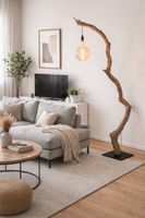 Schwemmholz-Leselampe / Stehlampe Lightvine