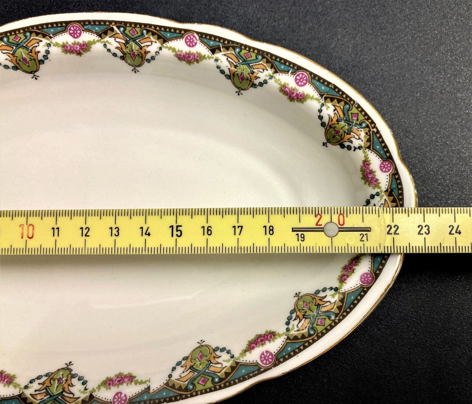 Servierplatten: Präsentierschale Ankeplättli Langenthal 1920 - handbemalt – Gebraucht aus Wangen b. Olten von Buntgemischt 6