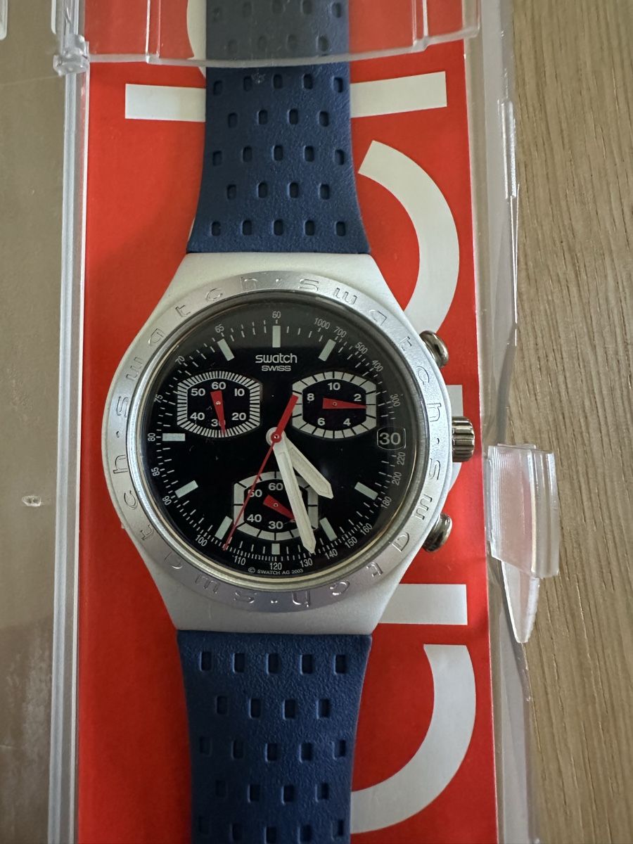 Swatch Orologi: Swatch irony Chrono Telly neu – Nuovo e nell'imballaggio originale da Zürich venduto da sta_dvk9