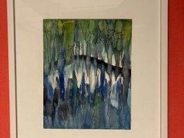 Aquarell Abstrakte Kunst, Signiert ?