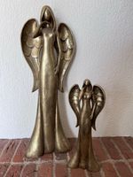 2 Engel Figuren Goldfarben Dekoration 2 Stück