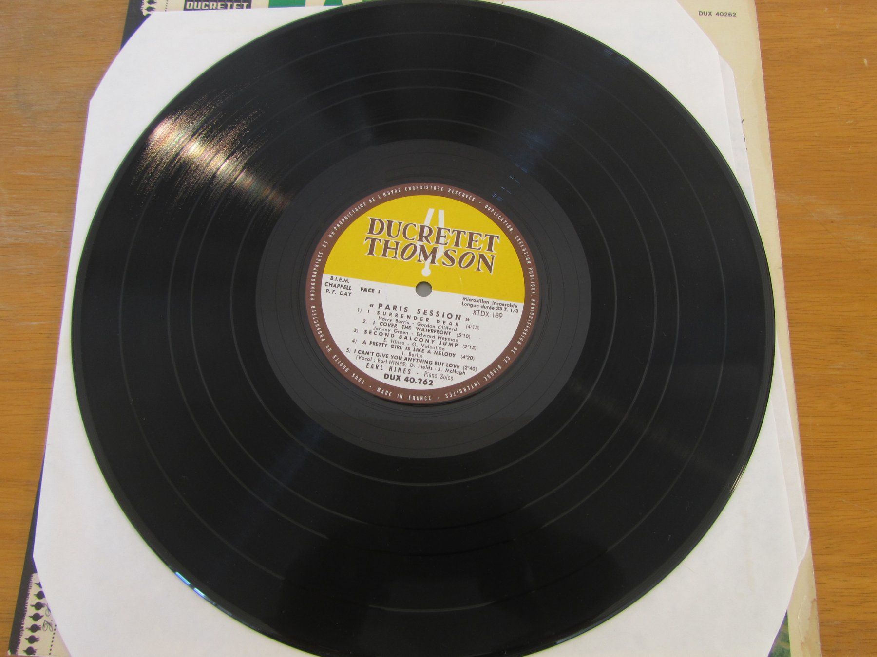 Vinyles: EARL HINES:   Paris Session – D'occasion à Seengen par mikelele 2