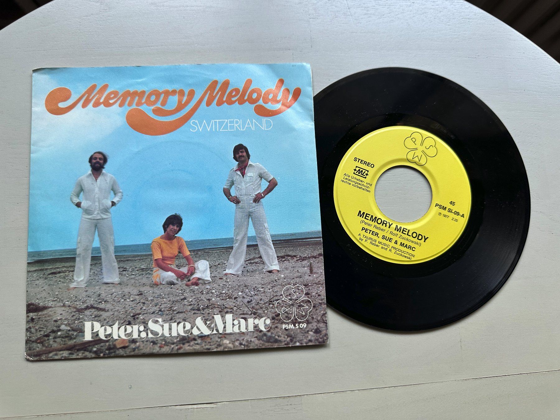 Schallplatten: PETER SUE & MARC SCHELL Single SWISS Kult Memory melody – Gebraucht aus Basel von Partridge