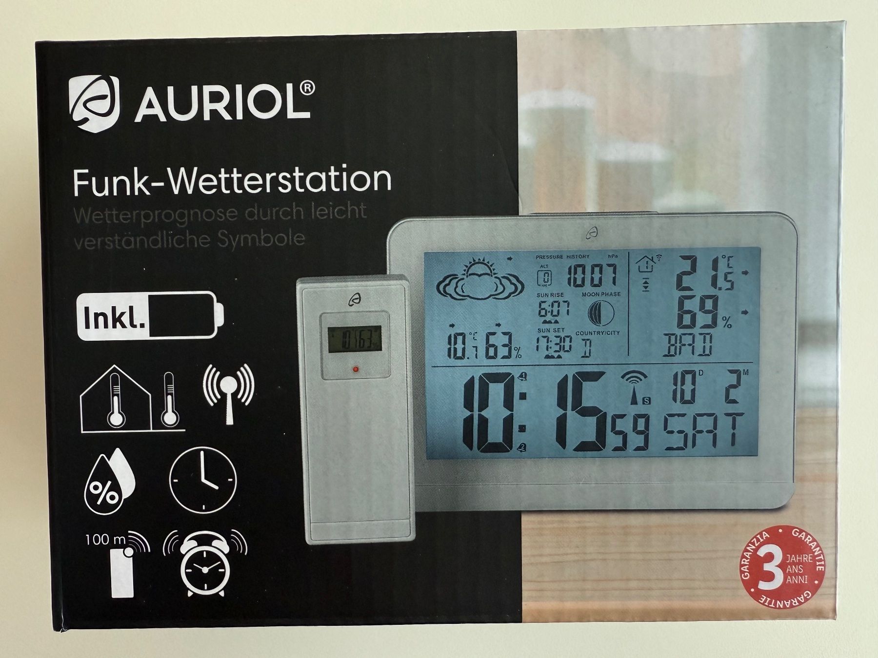 Sonstiges für Haushalt & Wohnen: Station Météo Auriol, noire ou blanche – Neu und originalverpackt aus St-Gingolph von GoldenKeys 4