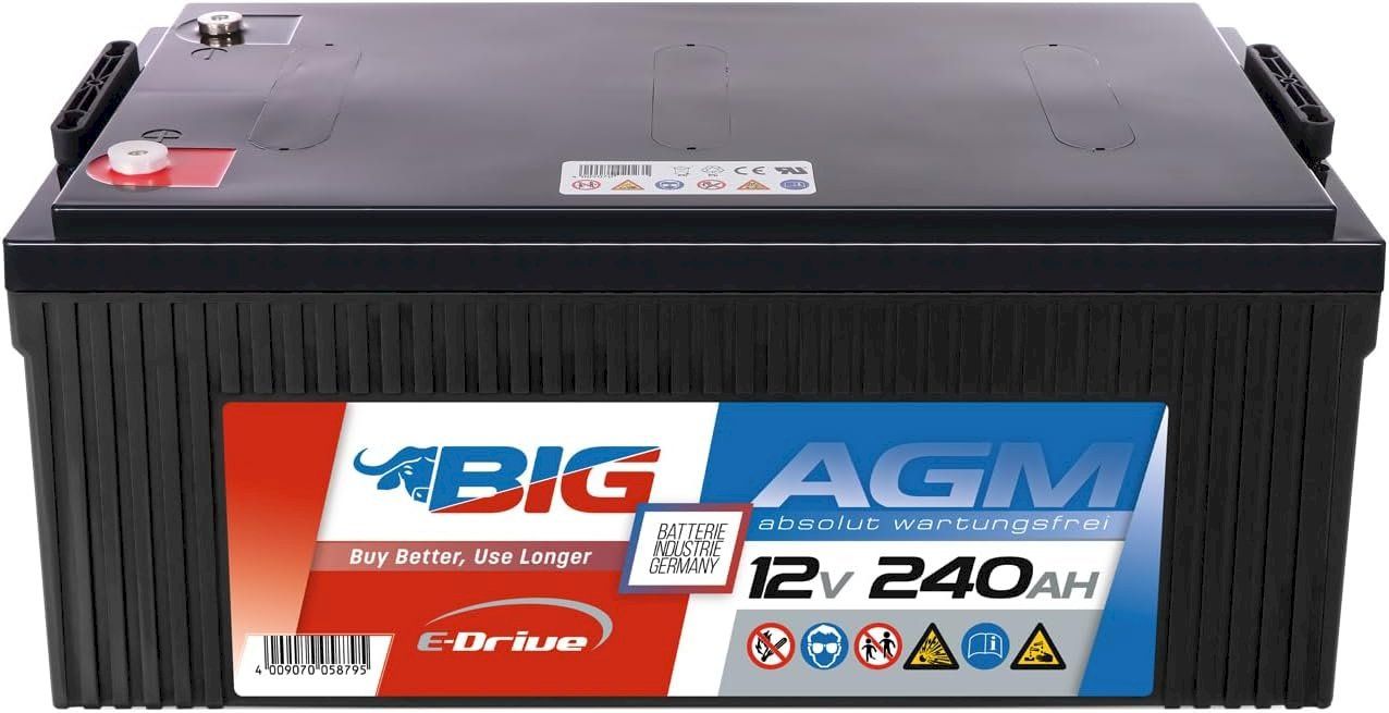 Batterien: BIG E-Drive AGM 12V 240Ah – Neu und originalverpackt aus Bottighofen von zaap