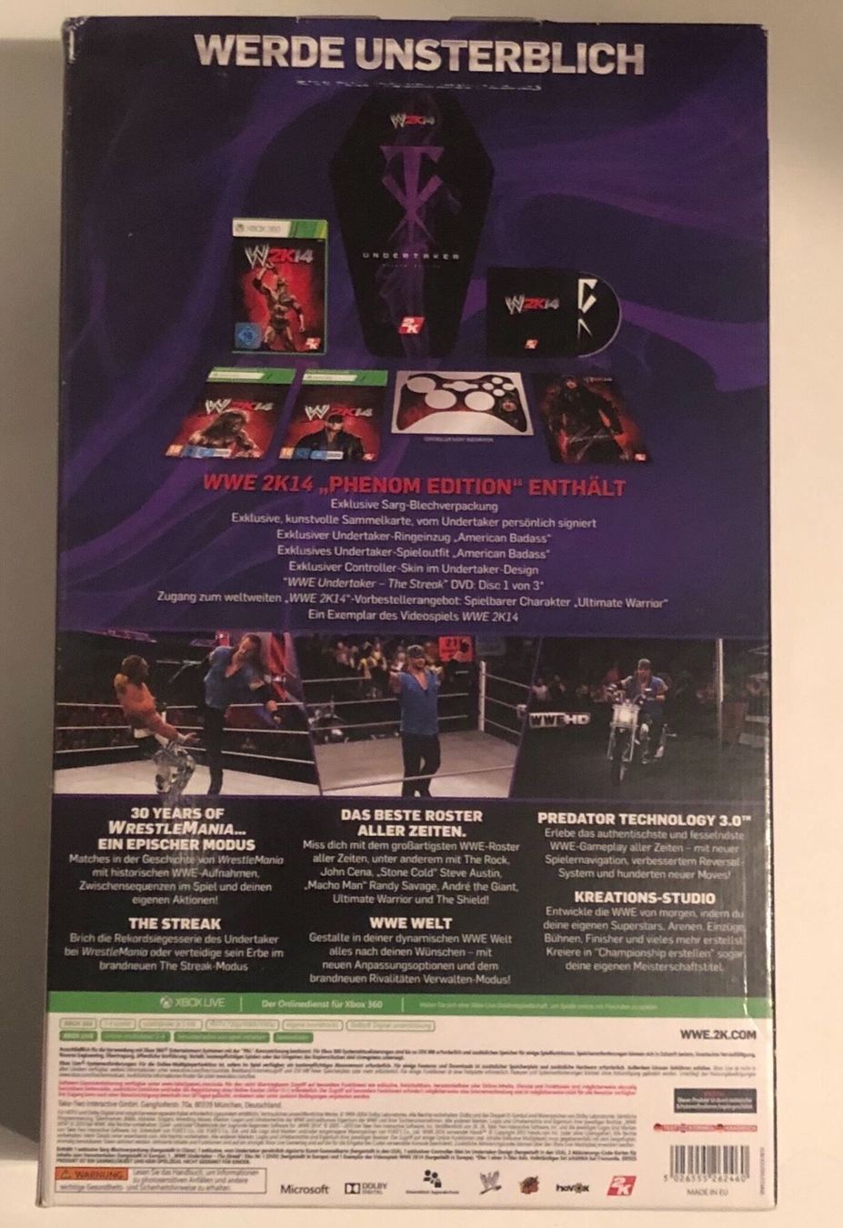 Microsoft Giochi: WWE 2K 14 Undertaker Phenom Edition – Usato da Kestenholz venduto da Dickies09 1