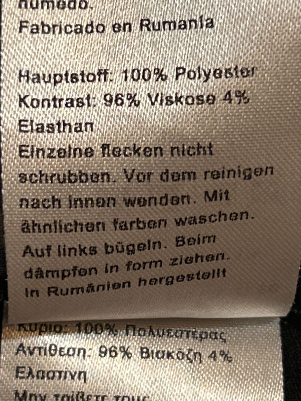 Top: Top schwarz mit Muster von Warehouse Gr.36 – Usato da Brunnen venduto da Nala2929 6