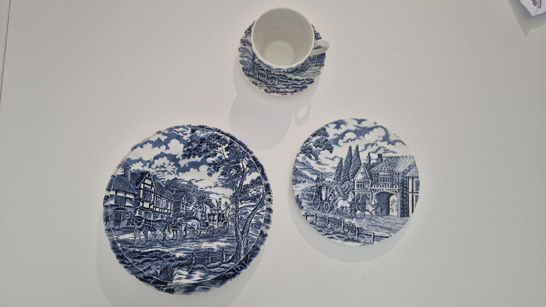 Set di piatti: Myott Royal Mail Plate Set Blue White England – Usato da Mellingen venduto da tat_b8mh 7