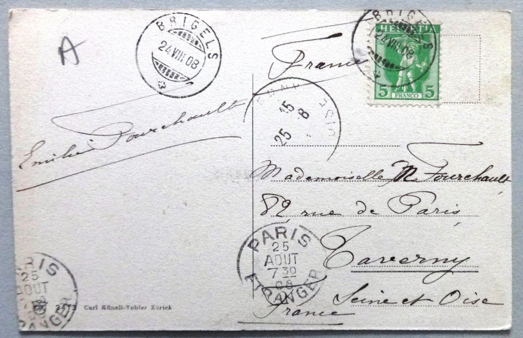 Cartoline postali: St. Moritz-Dorf – Usato da Fétigny venduto da Billy2miny 1