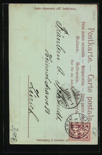 Cartes postales: AK Basel, Das St. Jacob-Denkmal, 1898 – D'occasion à Berlin par bartko-reher 1