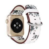 Apple Watch Armband 42/44 mm – Kunstleder Blumenmuster NEU
