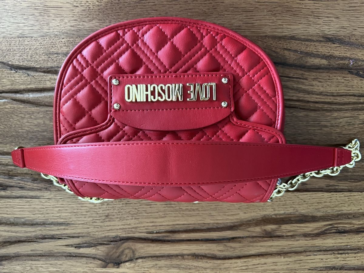 Moschino Borse da donna: Love Moschino Tasche rot mit Kette – Usato da Chur venduto da ZATO 9