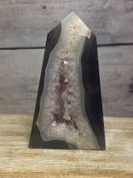Amethyst-Achat Obelisk 495g