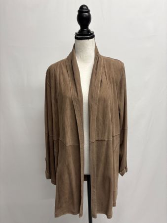 Max et Moi Wildleder Jacke/Cardigan braun Gr. 38
