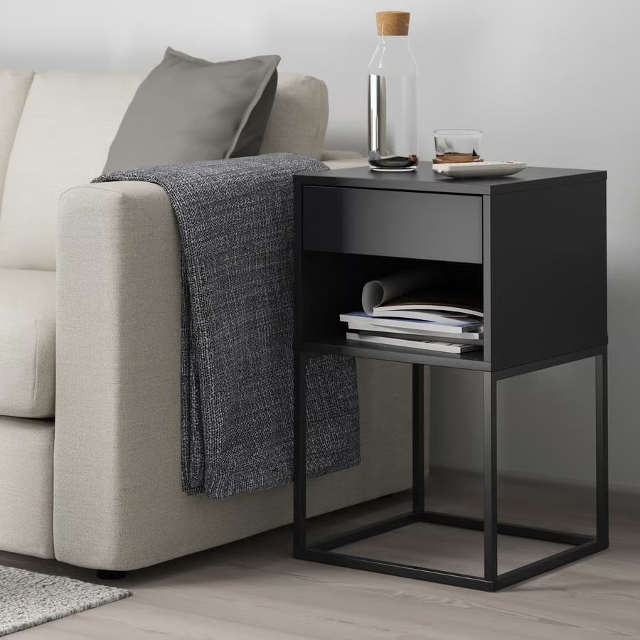 Ikea Nachttische: 2 schwarze VIKHAMMER Nachttische – Gebraucht aus Zürich von vic_l8q6 1