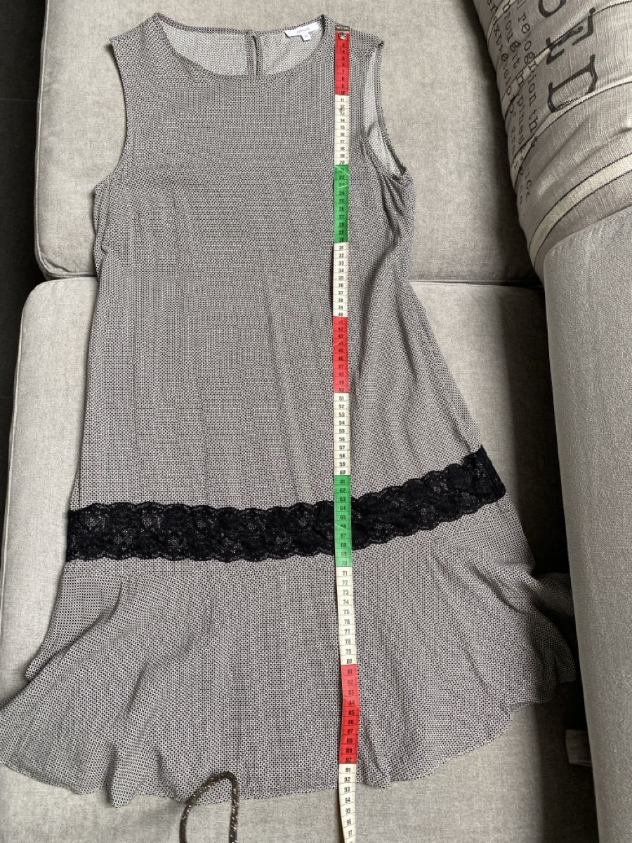Opus Robes: Opus leichtes Kleid mit Spitzenbund Gr. 36, Grau-Schwarz – D'occasion à Homberg b. Thun par Homata 6