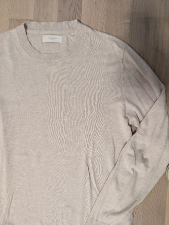 Dünner Strickpullover Jack Jones beige Grösse L