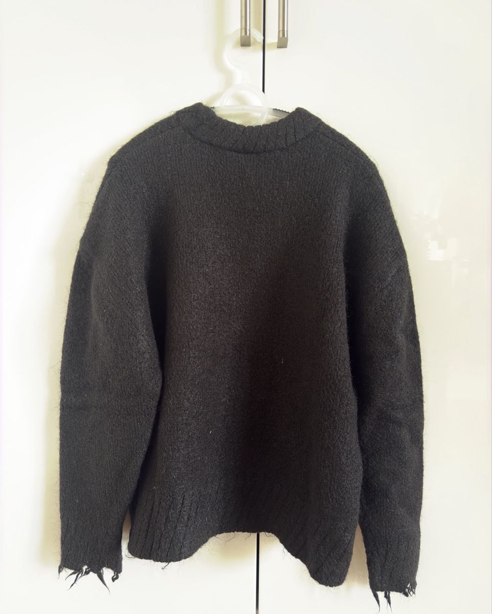 Maglioni & Felpe: BLACK DISTRESSED KNIT SWEATER FFECTED – Usato da Zürich venduto da pvp_dgw2 2