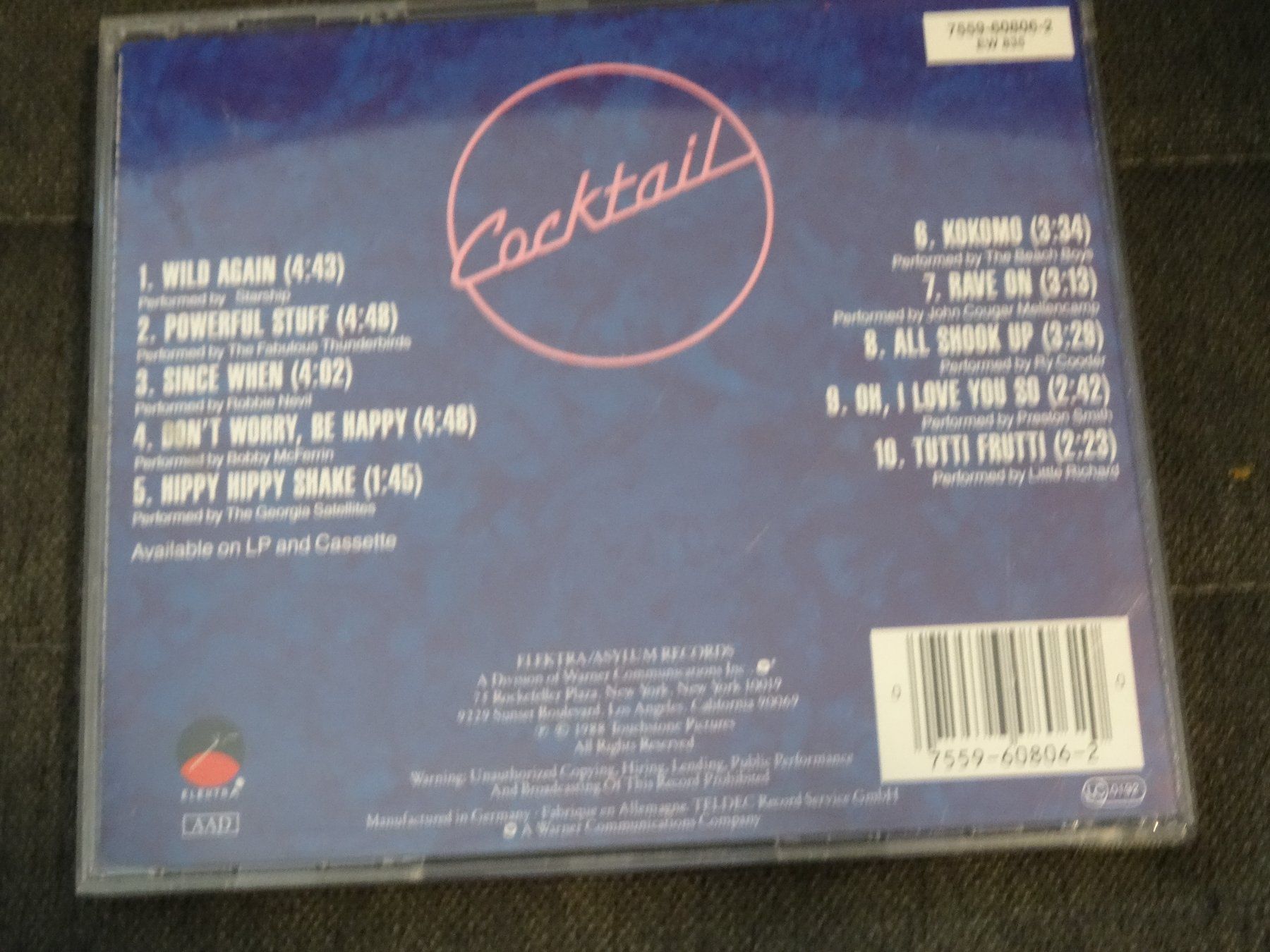 CD: Cocktail - Original Motion Picture Soundtrack CD – Usato da Olten venduto da Disc-Ausverkauf 1
